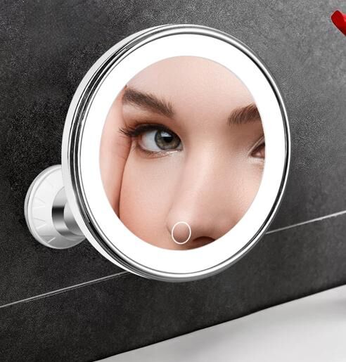 Christmas gift 10X Magnifying Suction Cup LED Makeup Mirror: Flawless Vanity Mirror with Natural Light for Precise Grooming - RnR Galore