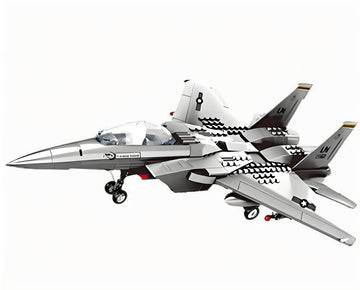 Christmas gift F - 15 Eagle Fighter Jet Building Blocks Set, 223 Pieces Military Aircraft Model Kit for Kids & Enthusiasts（F15 fighter） - RnR Galore