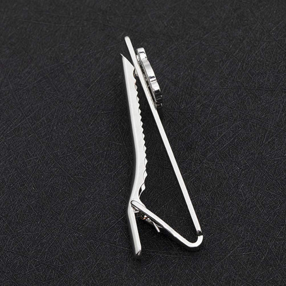 Christmas Tie Clip 2 pcs, Stylish Santa Tie Clip, Compatible with Christmas Wedding Winter Accessories, Bar Buckle Tie Clip - RnR Galore