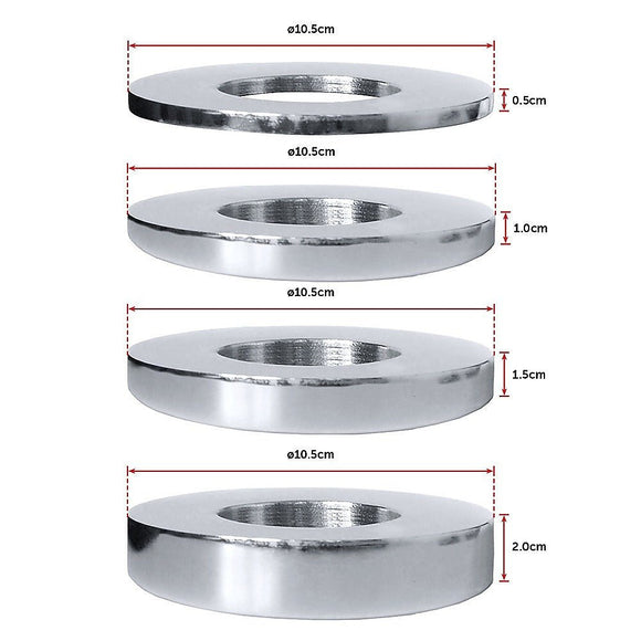 Chrome Metric Fractional Olympic Weight Plates 0.25 to 1kg Set - RnR Galore