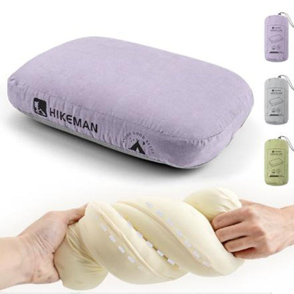 Coffee Reversible Memory Foam Travel Pillow - All - Season Comfort Neck Support for Deep Sleep & Portability - RnR Galore
