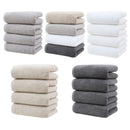 Color Mixing Plush Cotton Hand Towel Set (4 - Pack) - Ultra Soft, Absorbent & Quick - Drying Face Towels for Bathroom - RnR Galore