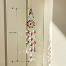 Colorful Dazzling Celestial Crystal Suncatcher - Moon Shape Rainbow Maker Window Hanging Ornament - RnR Galore