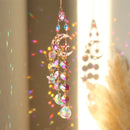Colorful Dazzling Celestial Crystal Suncatcher - Star Shape Rainbow Maker Window Hanging Ornament - RnR Galore