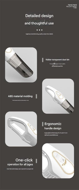 Cordless 2 - in - 1 Handheld & Stick Vacuum Cleaner with Detachable Water Tank & Dust Mite Remover(white) - RnR Galore