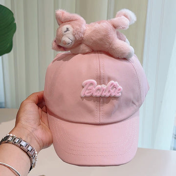 Cute Plush - Decorated Baseball Cap(Meat pink) - RnR Galore