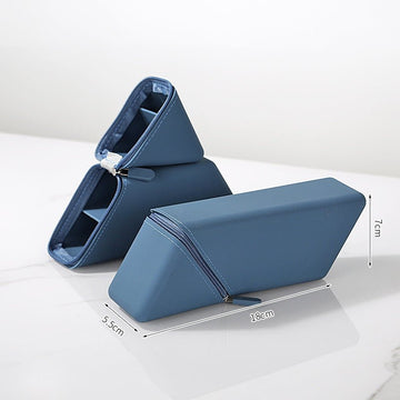 Dark Blue Transforming Silicone Pencil Case - Stand - Up Pen Holder & Stationery Organizer - RnR Galore