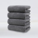 Dark Grey Plush Cotton Hand Towel Set (4 - Pack) - Ultra Soft, Absorbent & Quick - Drying Face Towels for Bathroom - RnR Galore