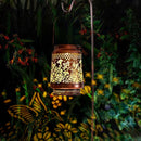 Decorative Solar Hummingbird Lantern(11x11x17CM) - Waterproof Hanging Iron Art Outdoor Projection Light for Garden and Patio (Up to 12 Hrs Illumination) - RnR Galore