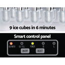 Devanti 12kg Ice Maker Machine w/Self Cleaning Silver - RnR Galore