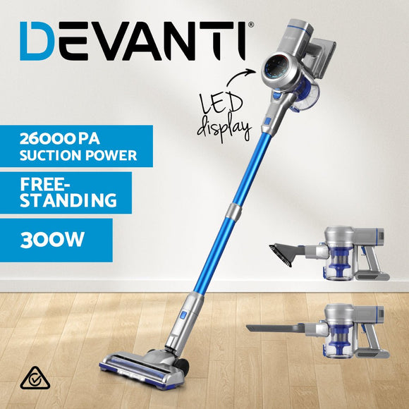Devanti 300W Stick Vacuum Cleaner Cordless Self - Standing - RnR Galore