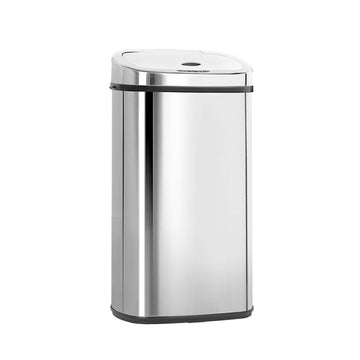 Devanti 50L Motion Sensor Bin Rubbish Automatic Silver - RnR Galore