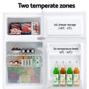 Devanti 80L Bar Fridge Mini Freezer Refrigerator White - RnR Galore