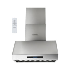 Devanti 900mm Range Hood 3 - Speed Fan LED Display Remote Control - RnR Galore