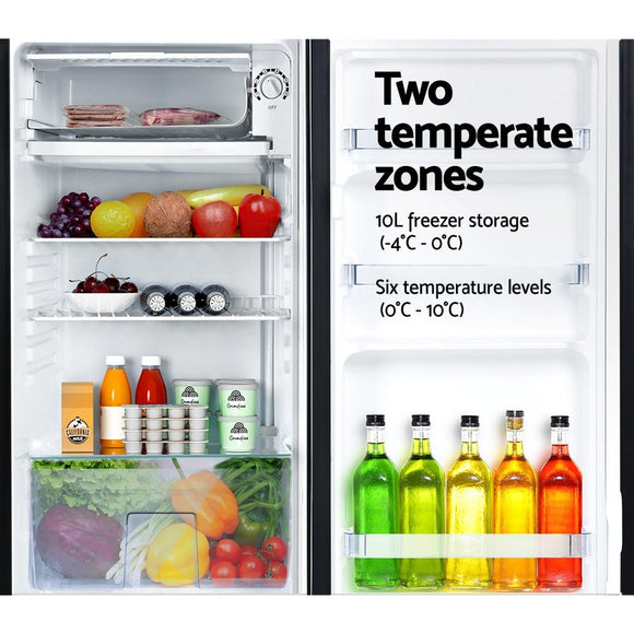 Devanti 95L Bar Fridge Black - RnR Galore