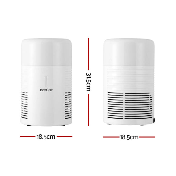 Devanti Air Purifier HEPA Filter Home Purifiers Dust Sensor PM2.5 Remover - RnR Galore
