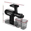 Devanti Cold Press Slow Juicer Fruit Juice Extractor 160W Black - RnR Galore