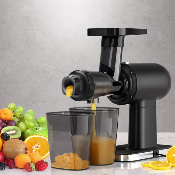 Devanti Cold Press Slow Juicer Fruit Juice Extractor 160W Black - RnR Galore