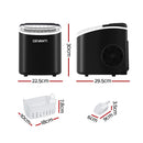Devanti Portable Ice Maker Machine Ice Cube Tray 12kg Bar Countertop Black - RnR Galore