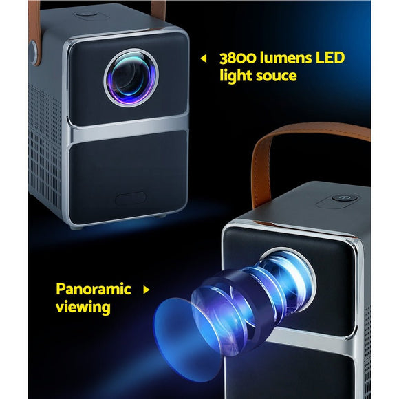 Devanti Portable Mini Video Projector 4K Wifi Home Theater HDMI Support 1080P - RnR Galore