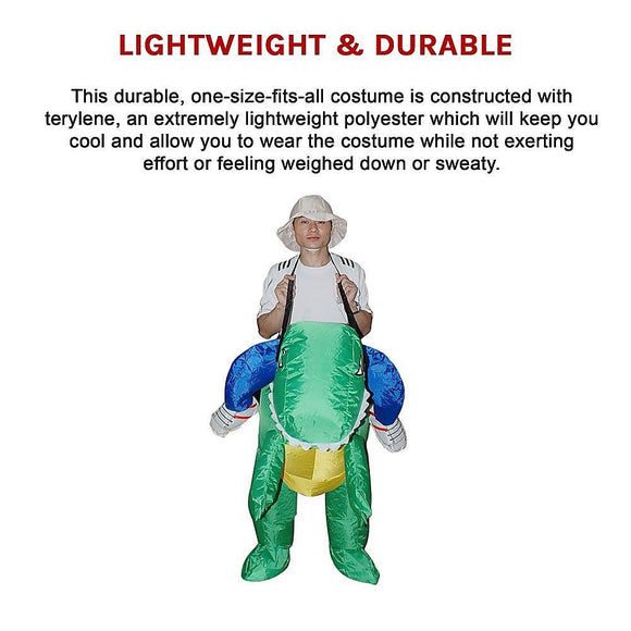 DINO Fancy Dress Inflatable Suit - Fan Operated Costume - RnR Galore