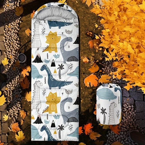 Dinosaur Camping Sleeping Bag Lightweight Warm Quilt - RnR Galore