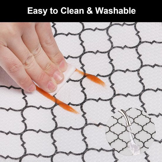 Drawer Mat - Kitchen Drawer Mat - Kitchen Cabinet Shelf Protector - Non - Adhesive, Waterproof EVA Drawer Mat, Easy to Cut to Size for Refrigerator, Cabinet or Chest of Drawers (Black, 11.8"W x 78.7"L) - RnR Galore