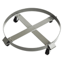 Drum Dolly 450kg 55 Gallon w Swivel Casters Heavy Duty Steel Frame Non Tipping - RnR Galore