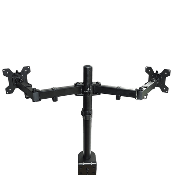 Dual LCD Monitor Desk Mount Stand Adjustable Fits 2 Screens Up To 27" - RnR Galore