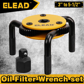 ELEAD 3" to 5 - 1/2" Oil Filter Wrench Set Oil Filter Removal Tool Automotive Use - RnR Galore