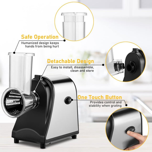Electric Grater Vegetable Food Rotary Drum Grater Chopper Slicer - RnR Galore