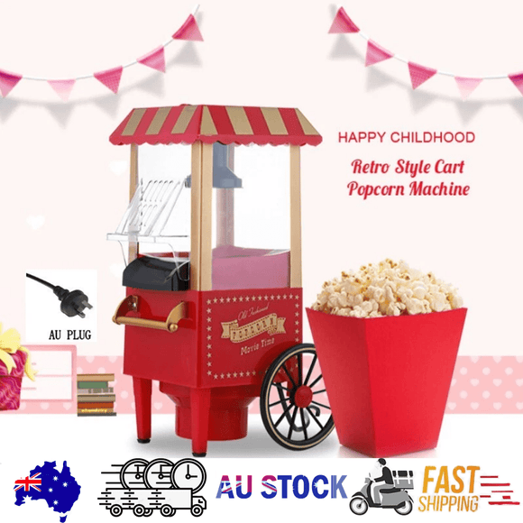 Electric Home Popcorn Machine Classic Car Corn Popper Maker For Kid Gift - RnR Galore