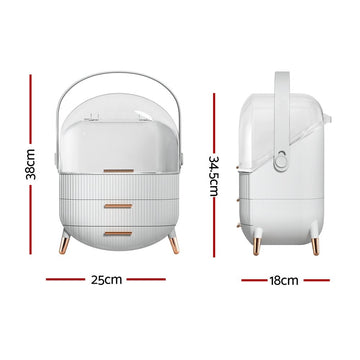 Embellir Makeup Case Portable Cosmetic Organizer Storage Box Jewellery Holder - RnR Galore