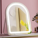 Embellir Makeup Mirror 35x45cm Dressing Vanity LED Stripe Light with 5x Magnification Rotation White Arch - RnR Galore