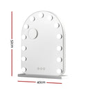 Embellir Makeup Mirror 40x50cm Dressing Vanity LED Bulb Light with 5x Magnification White Arch - RnR Galore