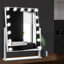 Embellir Makeup Mirror 40x50cm Hollywood Vanity with LED Light Rotation Tabletop - RnR Galore
