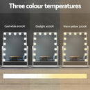 Embellir Makeup Mirror 40x50cm Hollywood Vanity with LED Light Rotation Tabletop - RnR Galore