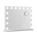 Embellir Makeup Mirror 58x45cm Hollywood Vanity with LED Light Tabletop White - RnR Galore