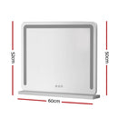 Embellir Makeup Mirror 60x50cm Hollywood Vanity with LED Light Tabletop White - RnR Galore