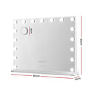 Embellir Makeup Mirror 80x60cm Hollywood Vanity with LED Light Tabletop White - RnR Galore