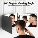 Embellir Trifold Mirror Makeup Portable with Height Adjustable 3 Way Telescoping Hook Hair Cutting Styling - RnR Galore