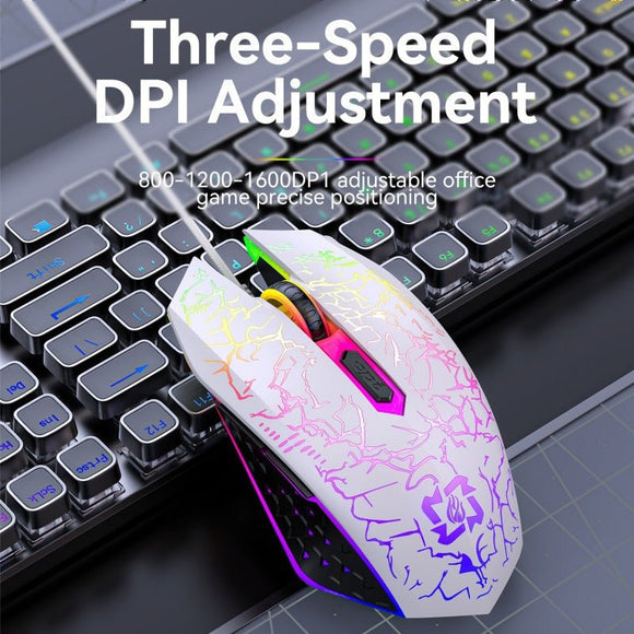 Ergonomic Dual - Mode Wireless Gaming Mouse - Mute Buttons, Adjustable DPI, Rechargeable, Multi - Assist Keys(white) - RnR Galore