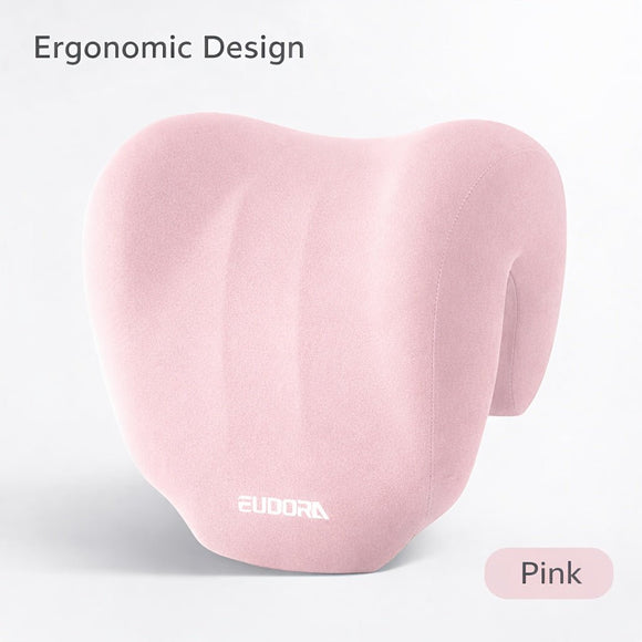 Ergonomic Multi - functional Nap Pillow - Desk Rest Pillow with Neck/Side Support, Memory Foam Cushion for Office, Home & Travel(PINK) - RnR Galore