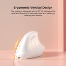 Ergonomic Vertical Mouse - Multi - Device Bluetooth5.0 & 2.4G Wireless, Adjustable DPI, Silent Click(pale pinkish gray) - RnR Galore