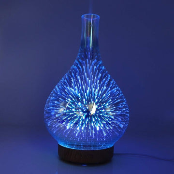 Essential Oil Aroma Diffuser - Mirror 3D Fireworks USB Aromatherapy Mist Humidifier - RnR Galore