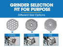 EUROCHEF Electric Meat Grinder, Stainless Steel Mincer Sausage Filler Kibbe Maker, Silver - RnR Galore