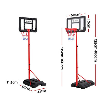 Everfit 1.6M Kids Basketball Hoop Stand System Portable - RnR Galore