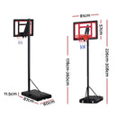 Everfit 2.6M Basketball Hoop Stand System Portable Kid - RnR Galore
