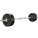 Everfit 28kg Barbell Set Weight Plates Bar Lifting Bench 168cm - RnR Galore