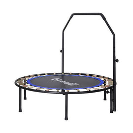 Everfit 48inch Round Fitness Trampoline Rebounder Adjustable Handrail Blue - RnR Galore